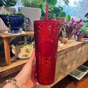 Starbucks  Holiday Red Jeweled tumbler